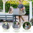 LIFETIME 25 Gallon Outdoor Storage Cube, Deckbox, Brown lid, Storage Box for Gardening Tools, Pool Supplies, Patio Furniture & More 🍁 All In One Marketplace Canada