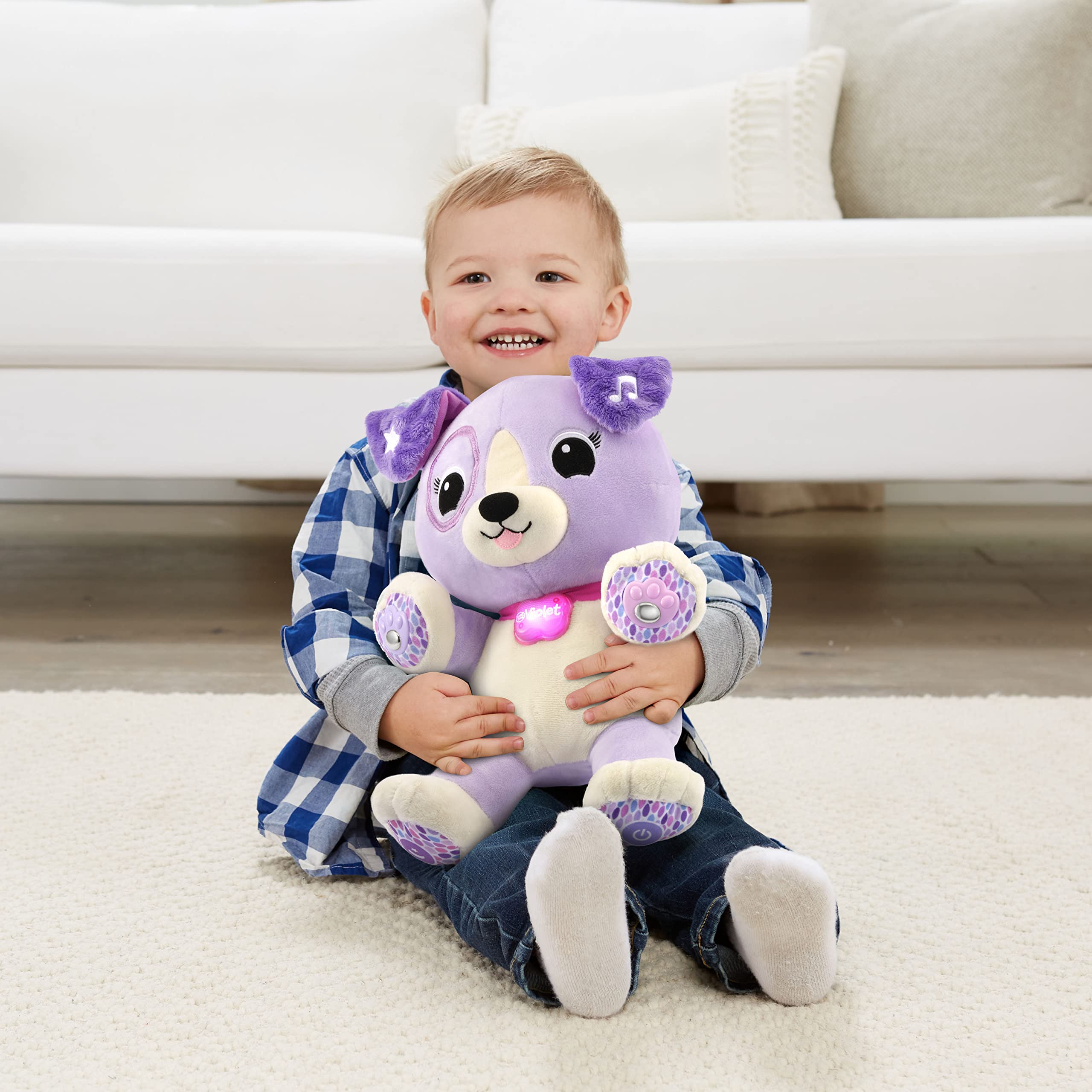 LeapFrog My Pal Violet Smarty Paws, Infant Plush Toy with Personalization, Music and lullabies, Learning Content for Baby to Toddler, English Version 🍁 All In One Marketplace Canada