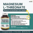 Herba Magnesium L-Threonate – 2,250mg of Magnesium L Threonate Per Serving (3 Capsules) - 186mg of Elemental Magnesium | Bioavailable Form of Magnesium Supplement | 90 Vegetable Capsules | Made in Canada 🍁 All In One Marketplace Canada