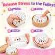 Glitter Dumpling Squishy, Colorful Mystery Dumpling Squishy Surprise Stress Relief, Cute Soft Squeeze Decompression Dough with Steamer (1pcs-White) 🍁 All In One Marketplace Canada