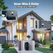 SECRUI Doorbell, Wireless Doorbell with 2 Receivers, Easy Installation, Adjustable Volumes, 58 Chimes, 1000Ft Operating Range, LED Indicator, Black 🍁 All In One Marketplace Canada