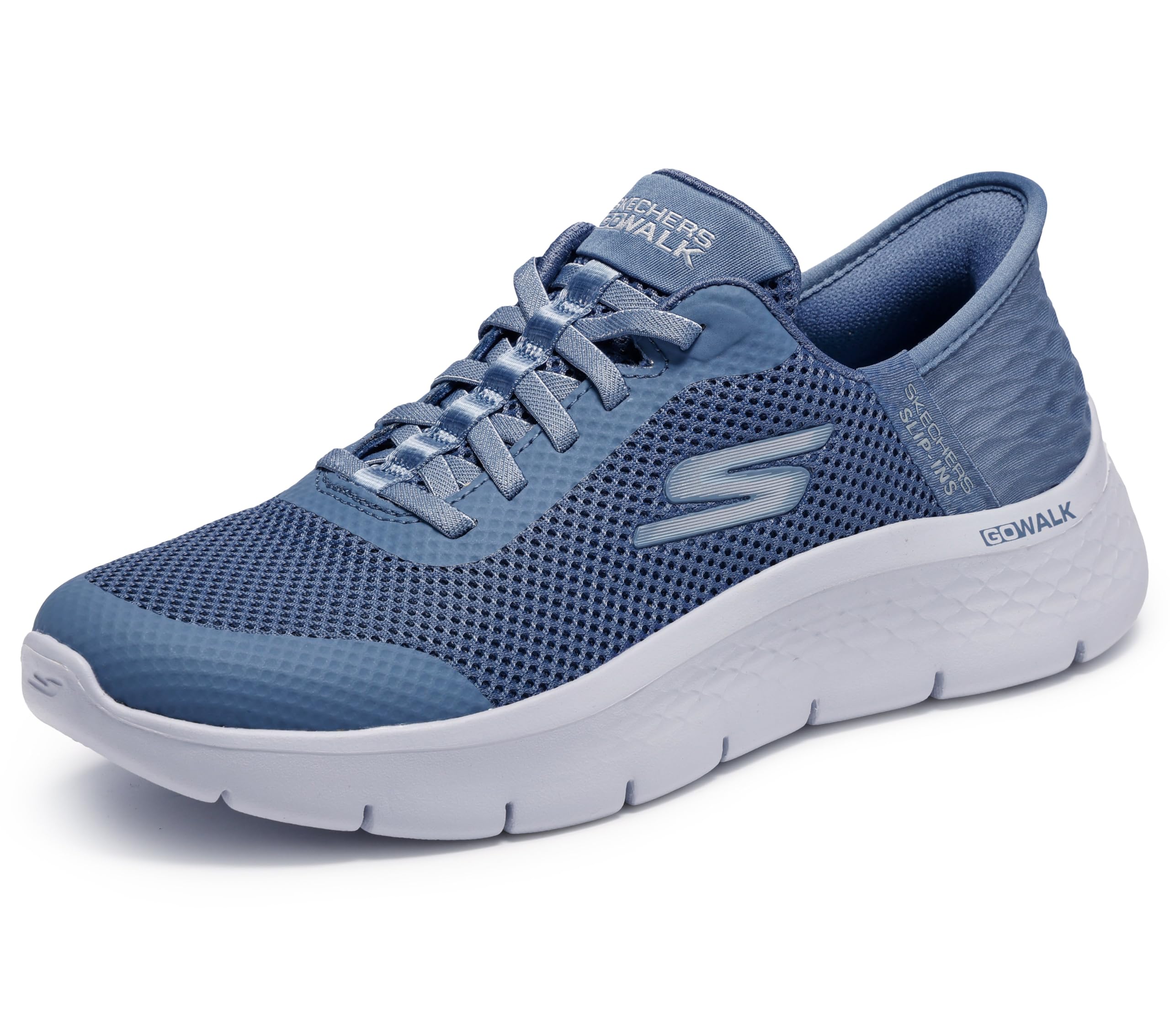 Skechers Women's Go Walk Flex Hands Free Slip-ins - Grand Entry, Blue, 8 🍁 All In One Marketplace Canada