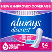 Always Discreet Adult Incontinence Pads for Women, Maximum Absorbency, Long Length, Postpartum Pads, 64 Count 🍁 All In One Marketplace Canada
