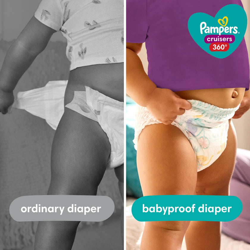 Pampers Cruisers 360 Pull-On Diapers, Size 4 (22-37 lbs), Babyproof up to 100% leakproof diaper1 Pack (Count of 144) 🍁 All In One Marketplace Canada