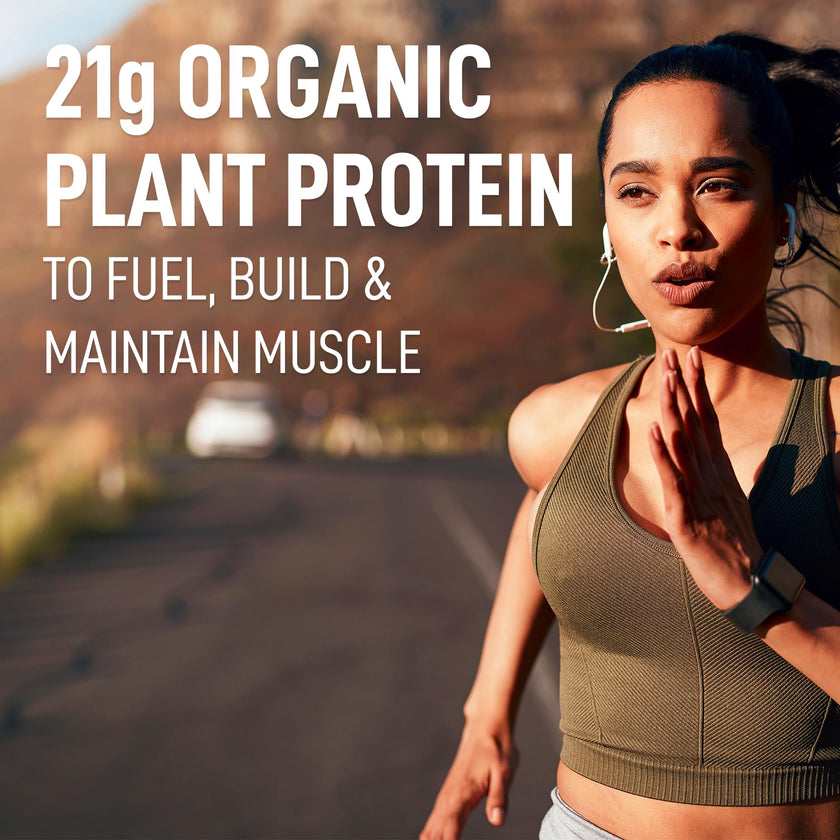 LEANFIT ORGANIC PLANT-BASED PROTEIN, Natural Chocolate - Vegan, Soy Free, Gluten Free, Dairy Free, Sugar Free - 21g Protein, 40 Servings, 1.5kg Bag 🍁 All In One Marketplace Canada