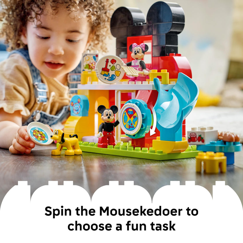 LEGO DUPLO Disney Mickey Mouse Clubhouse with Minnie & Pluto Building Toy - Fine Motor Skill Toy for Toddlers, Ages 2+ - Mickey Mouse Toy for Boys & Girls - Birthday Gift for Kids - 10465 🍁 All In One Marketplace Canada