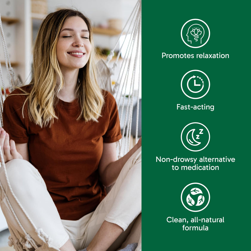 Organika Canadian-Made L-Theanine Bonus Size 225mg-Relaxation Promotion Without Drowsiness, Stress Support, Pure Natural Source, Fast Acting- 110caps 🍁 All In One Marketplace Canada