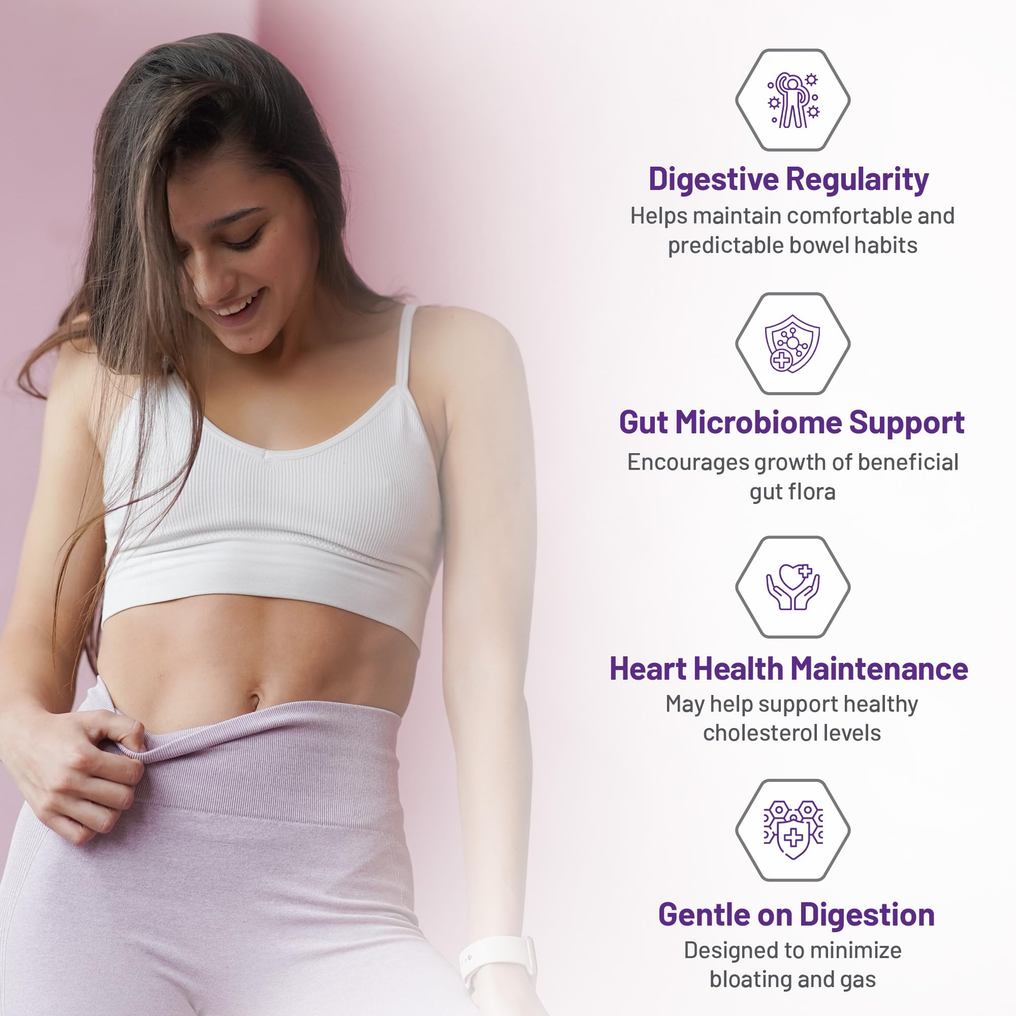 AOR - SoluFibre Powder, 300g 60-Servings - Partially Hydrolyzed Guar Gum Sunfiber for Digestive Comfort & Regularity - Vegan, Non-GMO & Gluten-Free - Gentle Prebiotic Fiber Supplement - Soluble Fiber 🍁 All In One Marketplace Canada