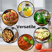 Starfrit Pull Chopper, Multi Purpose Manual Food Processor, 3 Blade System for a Faster Cut, From Large Chunks to Purée, Self-Retracting Cord, Fruits, Vegetables, Meats and Crushes Ice 🍁 All In One Marketplace Canada