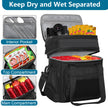 Tactical Lunch Box Cooler Bag - Expandable Insulated Lunch Bag for Men Daily - Large Lunchbox for Adults Work Shifts Outdoor Trips Black 16L 🍁 All In One Marketplace Canada