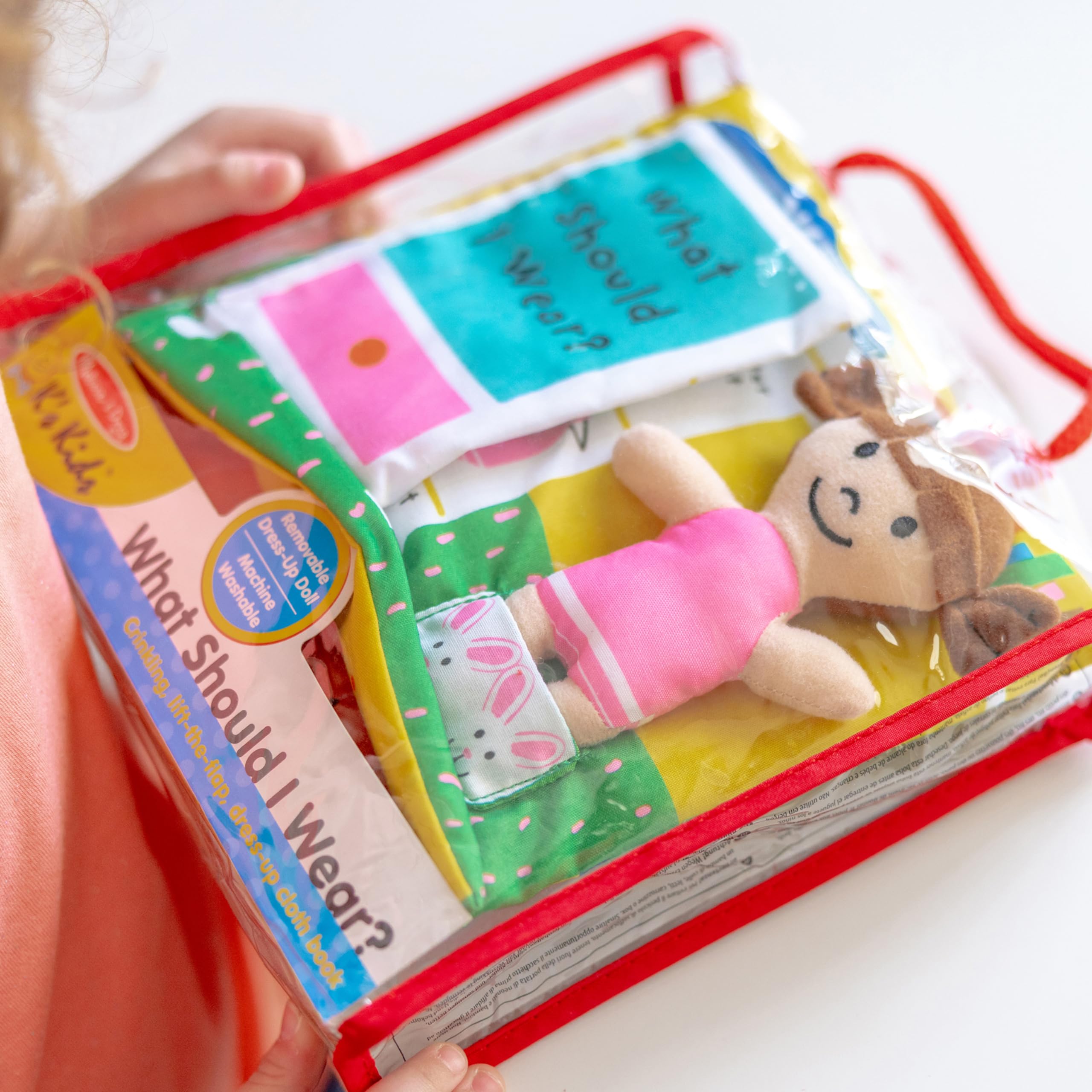 Melissa & Doug Soft Activity Baby Book - What Should I Wear?Sensory Toys for Toddlers, Travel Toys for Toddlers, Dress Up Doll for Babies and 🍁 All In One Marketplace Canada