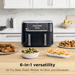 Ninja Foodi 10 QT 6-in-1 DualZone Smart XL Air Fryer, 2 Independent 5QT Baskets, Smart Cook Thermometer, Match Cook, Smart Finish, Air Fry, Roast, Bake, Dehydrate, Reheat, Grey, DZ550 🍁 All In One Marketplace Canada