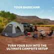Napier Backroadz SUV Tent | 10' x 10' Vehicle Camping Tent | Fits All CUVs, SUVs, and Minivans | Sleeps 5 | Spacious, Durable, Easy Set-up | Gray/Green | Model 19100 🍁 All In One Marketplace Canada
