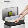 EKO 13 Gallon / 40-60 Liter Drawstring Trash Bags, Extra-Strong Unscented Garbage Bags, 60 Count Easy-Dispense Roll for Kitchen & Household Use, Leak-Resistant, Code F, White 🍁 All In One Marketplace Canada