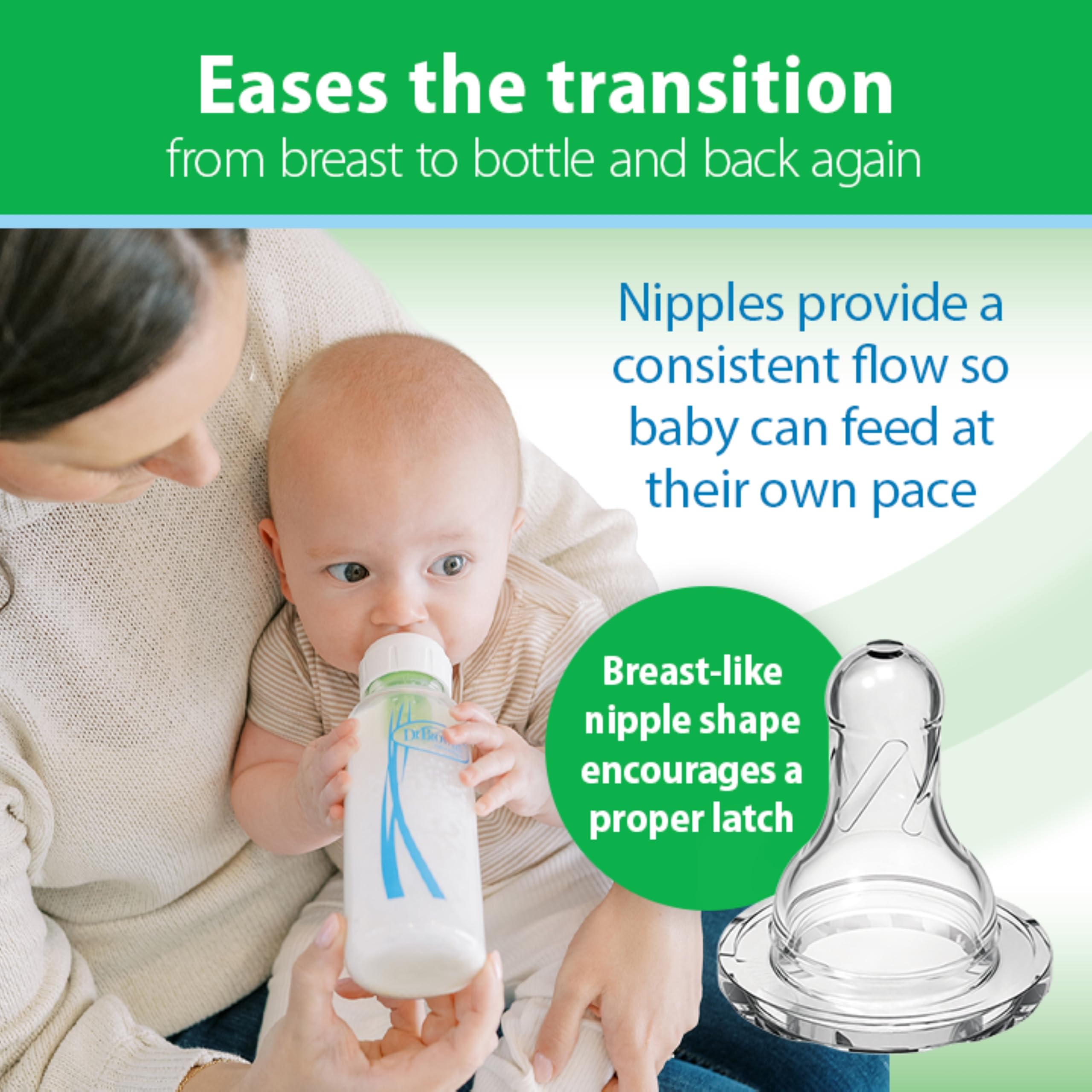 Dr. Brown’s Natural Flow Anti-Colic Options+ Narrow Glass Baby Bottles, 4oz, 2-Pack 🍁 All In One Marketplace Canada