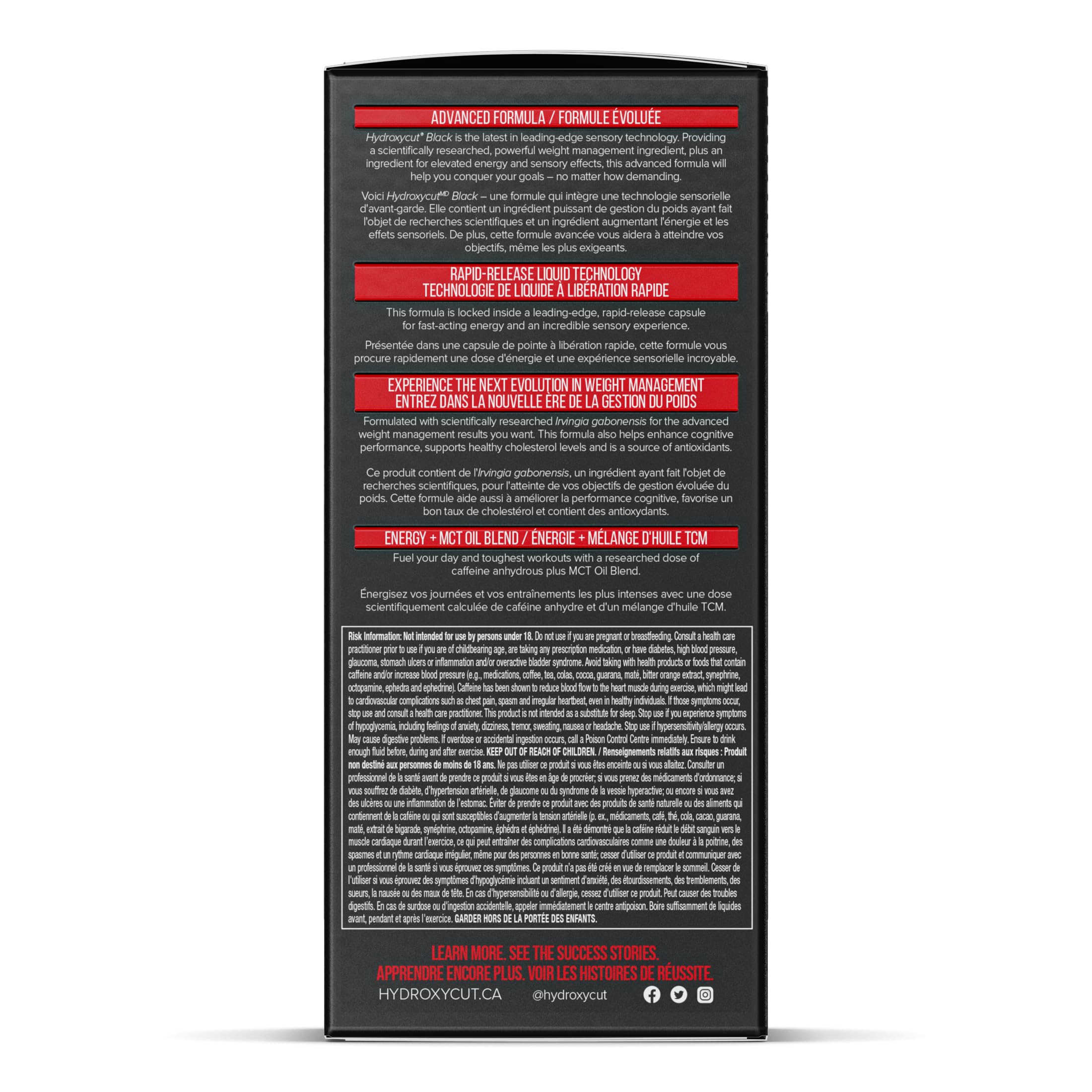 Hydroxycut Weight Loss Pills for Women & Men, Hydroxycut Black - 72 Pills 🍁 All In One Marketplace Canada