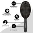 FRAMAR Black Boar Bristle Hair Brush - Natural Bristle Brush For Fine Hair, Boar Brush For Slicking Back Hair, Hair Brush For Women, Slick Back Hair Brush, Brosse a Cheveux, Brosse Poil De Sanglier 🍁 All In One Marketplace Canada