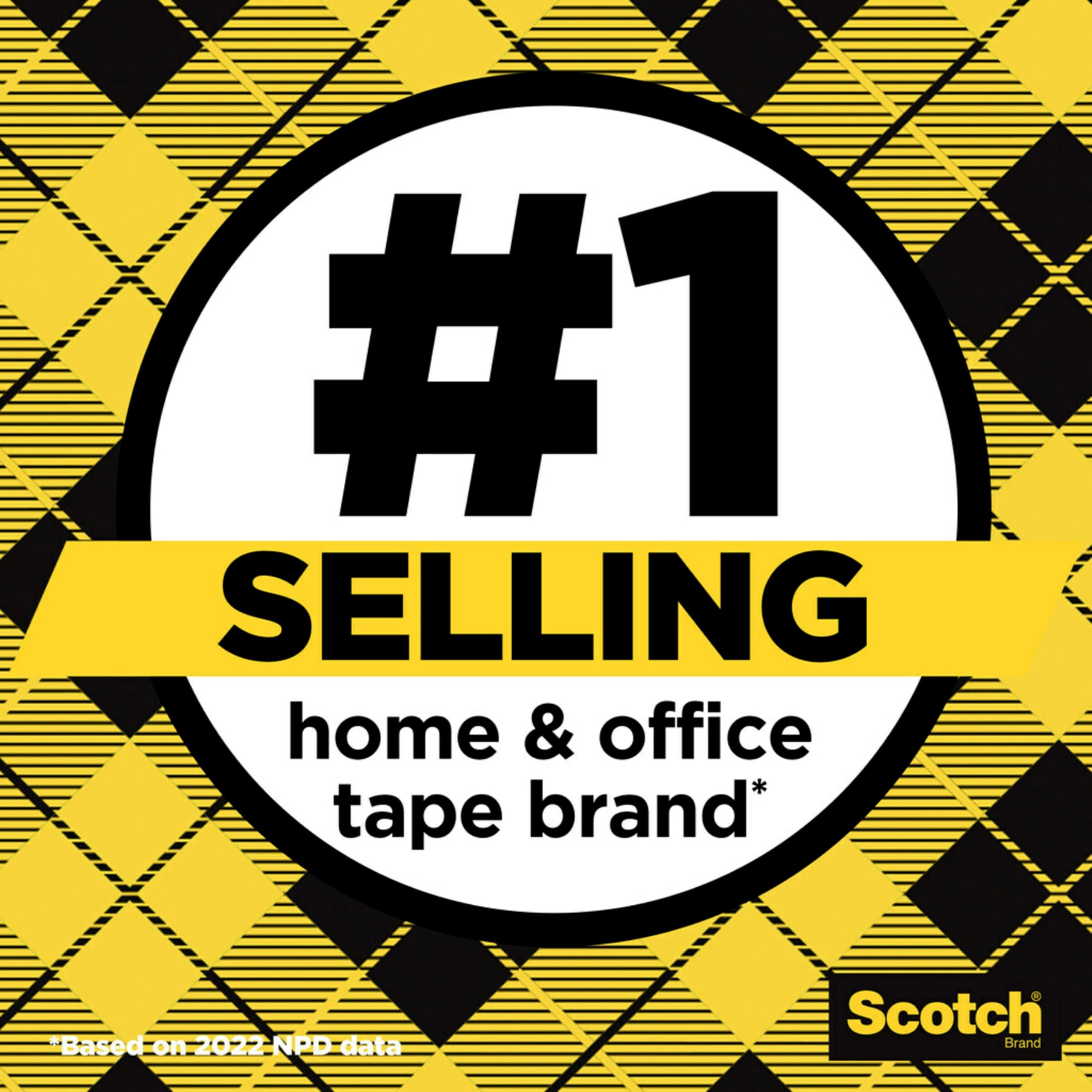 Scotch Double Sided Tape, 1/2 x 500 Inches, 6 Dispensers/Pack (6137H-2PC-MP) 🍁 All In One Marketplace Canada