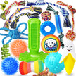 KIPRITII Dog Toys for Puppy Teething - 23 Pack Puppy Teething Toys for Boredom, Pet Dog Toothbrush Dog Toys with Rope Toys, Dog Treat Ball and More Squeaky Toy for Puppies and Small Dogs 🍁 All In One Marketplace Canada
