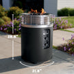 Ninja Fireside360 Smokeless Outdoor Fire Pit & Patio Heater – 3 Modes (Flame, Heat, Both), 80,000 BTUs, Propane Powered, Weather-Resistant, Hassle-Free Dial Control, OF101C (Canadian Version) 🍁 All In One Marketplace Canada