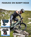 WOCBUY Bike Phone Mount, Upgrade [1s Lock][Secure Protection] Motorcycle Phone Mount, [360° Rotatable] Phone Holder for Bike Handlebar Compatible with iPhone/Samsung 4.7-6.8