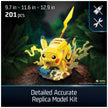 4D Build Pokémon Pikachu 3D Puzzle Model Kit, Desk Décor, Shelf Display 🍁 All In One Marketplace Canada