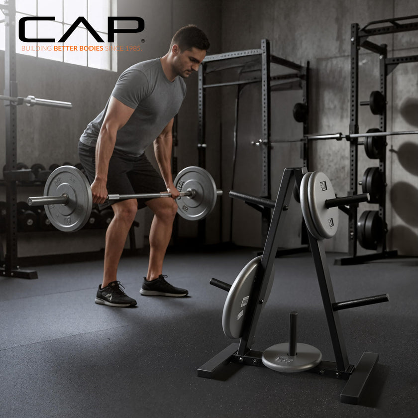 CAP Barbell 1-Inch Standard Weight Plate Rack | Black 🍁 All In One Marketplace Canada