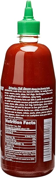 Huy Fong Sriracha Hot Chilli Sauce (714ML) [Best Before Date: 2026.03.07]