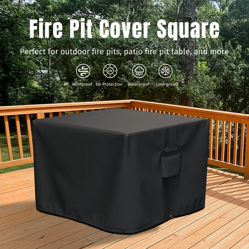 SHINESTAR Fire Pit Cover Square 32