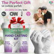 Luna Bean Hand Casting Kit – The Original Hand Mold Kit – Anniversary Engagement Gifts for Women Men Her Him Couples Wife Boyfriend Girlfriend Wedding Bridal Shower 🍁 All In One Marketplace Canada