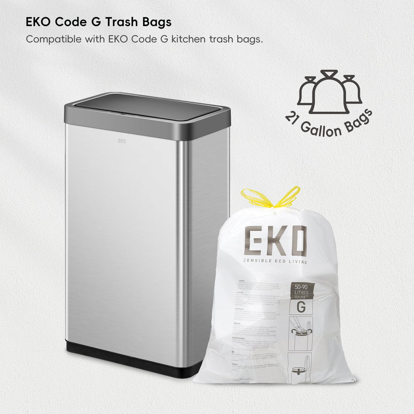 EKO Mirage X 80 Liter / 21.1 Gallons Motion Sensor Trash Can, Automatic Large Kitchen Trash Can Touchless, Stainless Steel 🍁 All In One Marketplace Canada