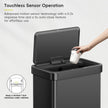 EKO Nova Sensor Trash Can, 21 Gallon/80 Liter Stainless Steel Rectangular Touchless Motion Sensor Trash Can, Matte Black 🍁 All In One Marketplace Canada