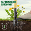 ORMALLA Weed Puller, 43.7in Long Handle Weed Remover, Dandelion Removal Tool, Natural Bamboo Handle and 4 Claws, Stand Up Garden Weed Root Remover, Pet Friendly (43.7in) 🍁 All In One Marketplace Canada