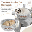 Gitelsnour Cat Tree, Cat Tower with condo, 2 Baskets, Large Platform, Scratch Board, Cat Scratching Posts for Indoor Cats, Light Gray GCT003SW 🍁 All In One Marketplace Canada