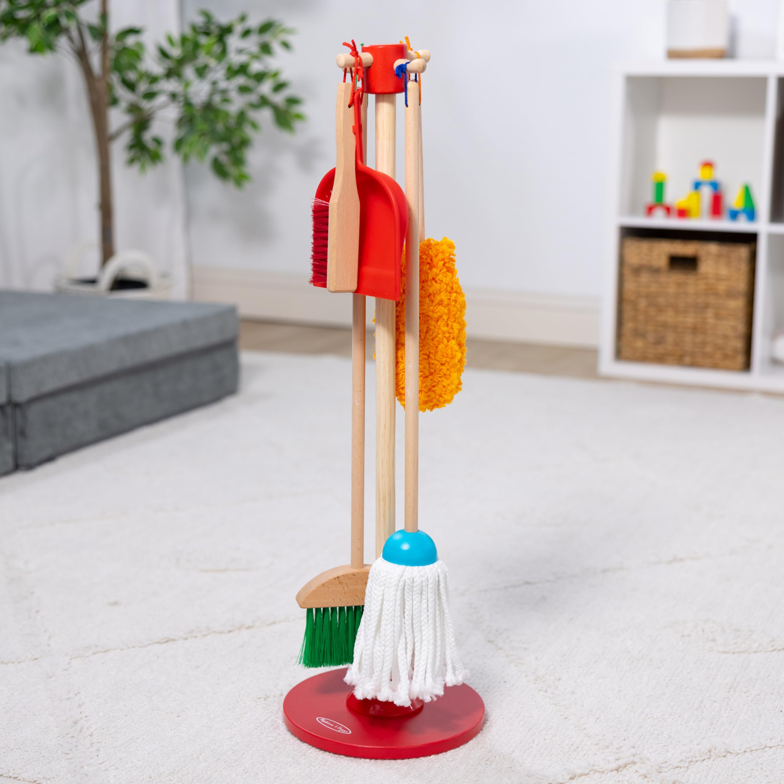 Melissa & Doug Dust Sweep Mop, 6-Pc. Toddler Cleaning Set with Kids Broom & Accessories, Preschool Learning Activities & Kids Toys for Girls & Boys 3+ 🍁 All In One Marketplace Canada