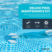 INTEX 28003E Deluxe Above Ground Pool Maintenance Kit for Minimum 800 GPH Flow Rates with Vacuum, 110