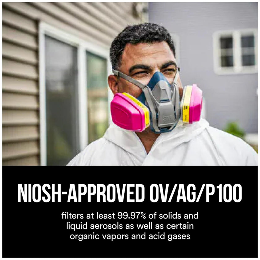 3M P100 Replacement Cartridges for Multi-purpose Respirator, Organic Vapour/Acid Gas, 2 Cartridges (1-Pair) 🍁 All In One Marketplace Canada