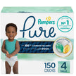 Pampers Pure Baby Diapers, Size 4 (22-37 lbs), 150, Up to 100% Leakproof, Premium Hypoallergenic Soft Diapers 🍁 All In One Marketplace Canada