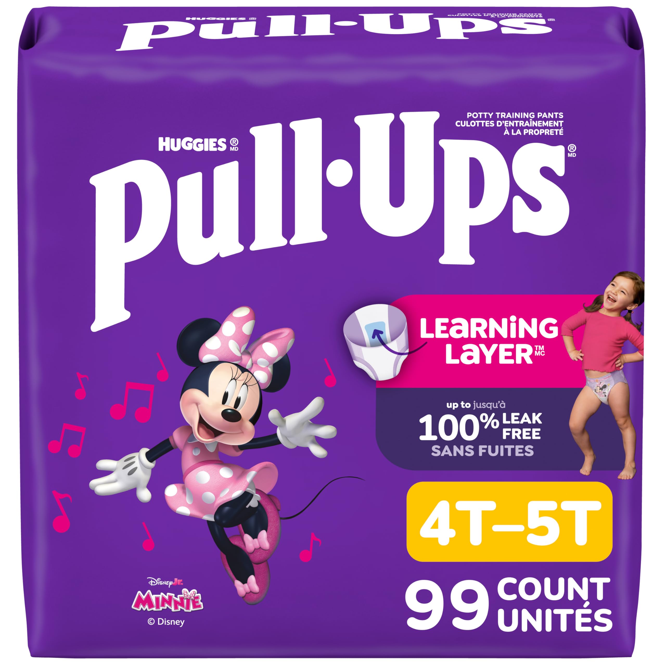 Pull-Ups Girls' Potty Training Pants, 4T-5T (38-50 lbs), 99 Count 🍁 All In One Marketplace Canada