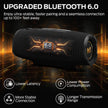 Monster S380 Bluetooth Speaker, Portable Speaker with 40W Stereo Sound, 20H Playtime, IPX6 Waterproof, Bluetooth 6.0, Support AUX/TF Card, TWS Pairing Wireless Speaker for Outdoor Travel Party 🍁 All In One Marketplace Canada