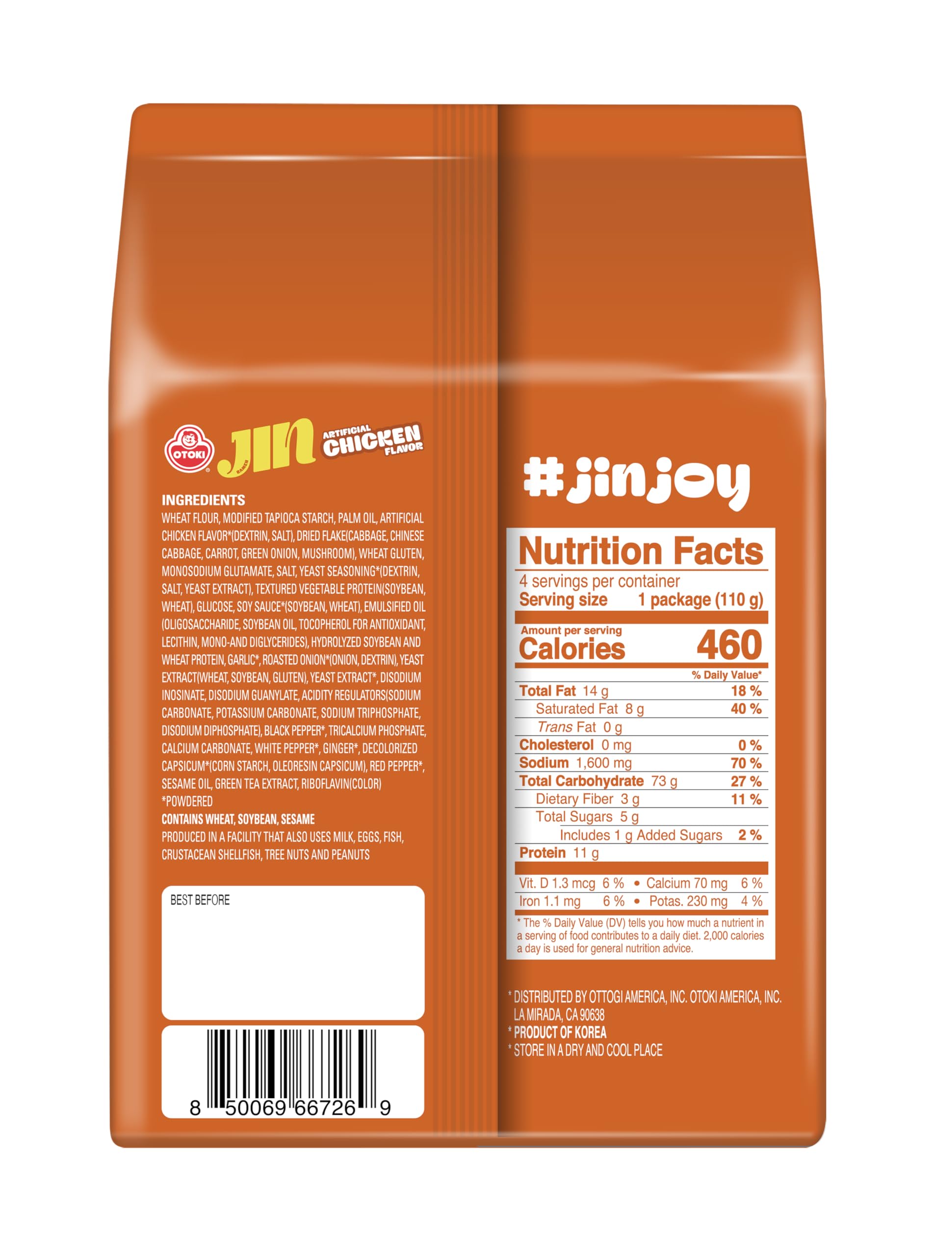 Ottogi Jin Chicken Ramen