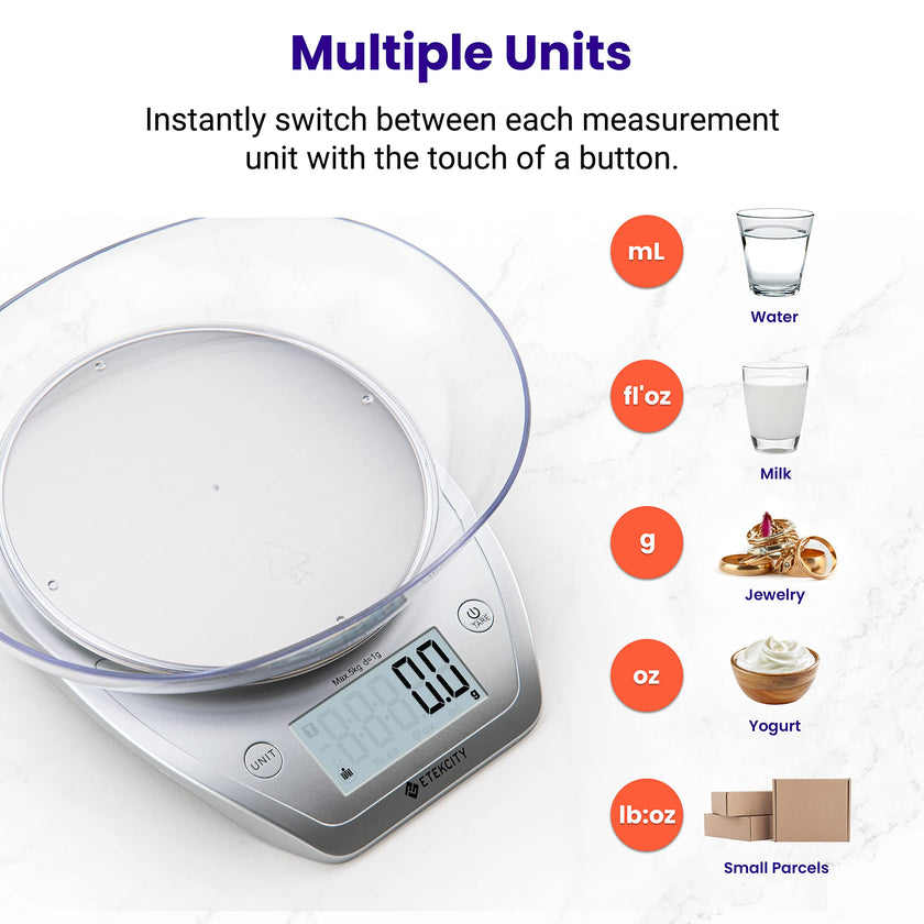Etekcity 0.1g Food Kitchen Scale with Bowl, Digital Grams and Ounces 🍁 All In One Marketplace Canada