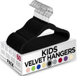 Utopia Home Baby Velvet Hangers 50 Pack, Non-Slip Baby Hangers for Kids, Infants & Toddler, Space Saving with 360-Degree Swivel Hook, Durable Small Clothes Hanger, (Black) 🍁 All In One Marketplace Canada