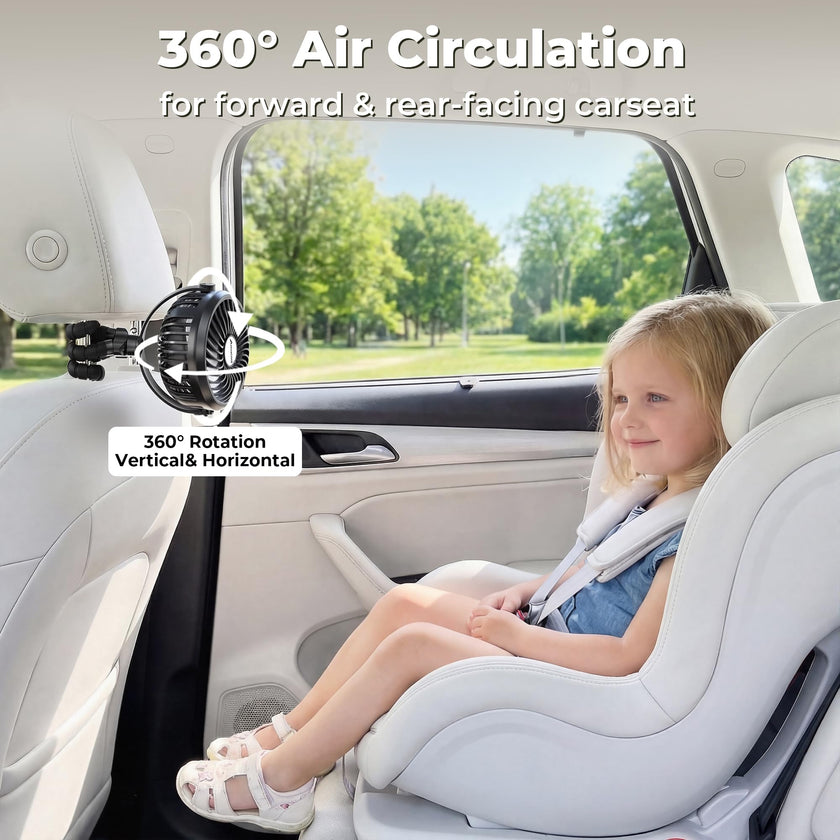 AMACOOL Battery Operated Stroller Fan Flexible Tripod Clip On Fan with 3 Speeds and Rotatable Handheld Personal Fans for Car Seat Crib Bike Treadmill 🍁 All In One Marketplace Canada