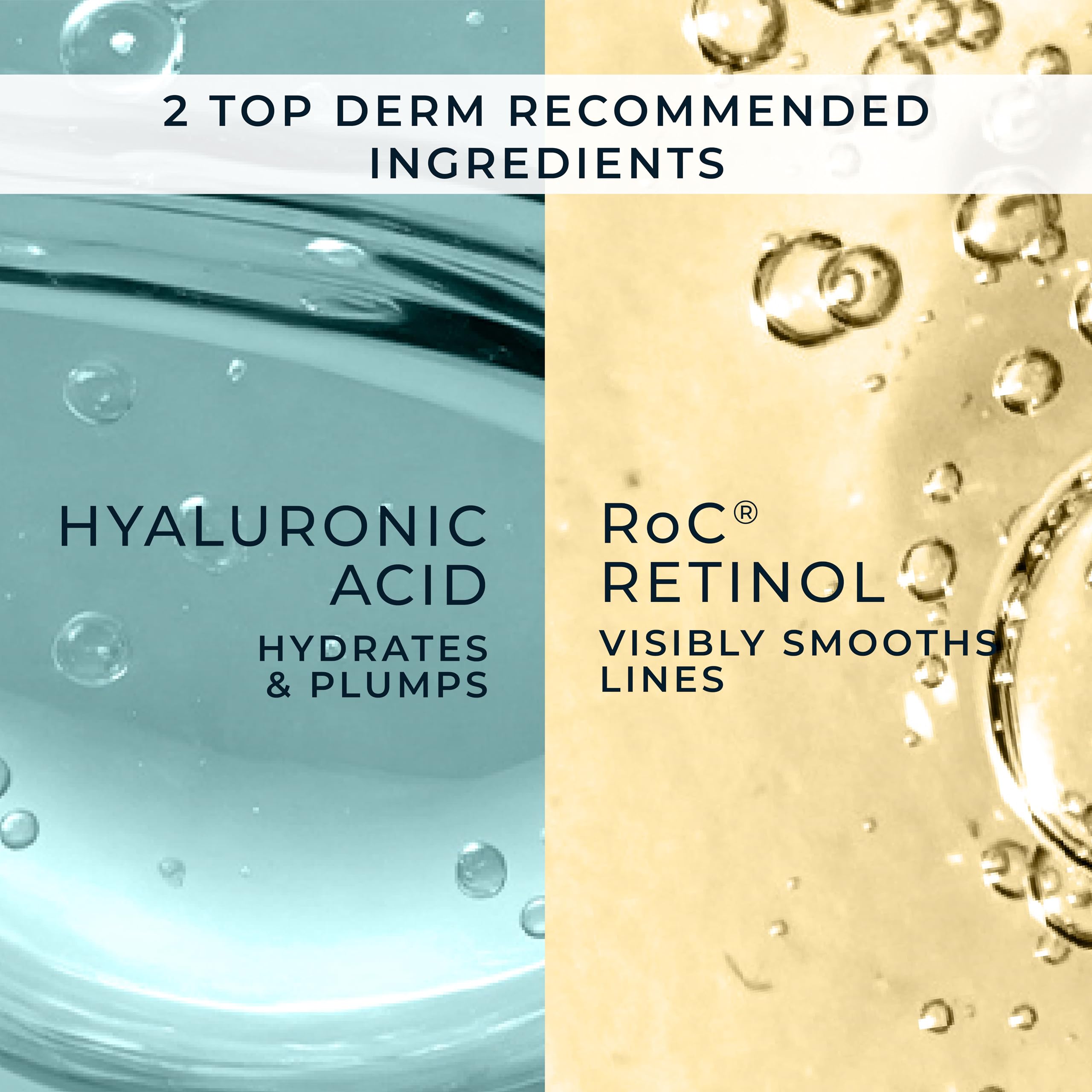 RoC Retinol Correxion Max Daily Hydration Anti-Aging Face Moisturizer with Hyaluronic Acid, Oil Free Skin Care Cream for Fine Lines, Dark Spots, Post-Acne Scars, 50ml, with Retinol Eye Cream Packette 🍁 All In One Marketplace Canada