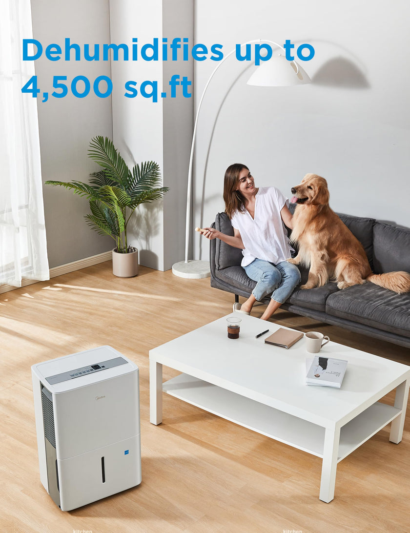 Midea Dehumidifier with Pump for Basement, Energy Star, WiFi, 50 Pint DOE 🍁 All In One Marketplace Canada
