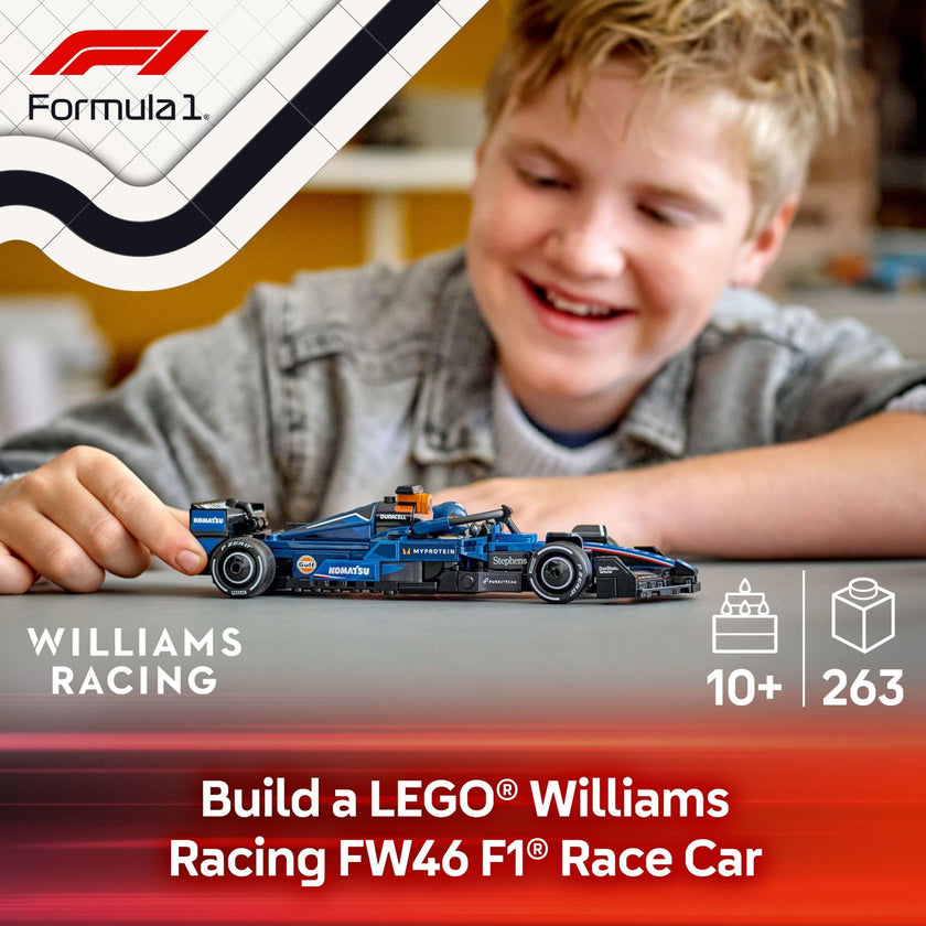 LEGO Speed Champions Williams Racing FW46 F1 Race Car Toy - Building Set for Kids, Boys & Girls, Ages 10+ - Toy Car for F1 Fans - Gift Idea for Birthday - 77249 🍁 All In One Marketplace Canada
