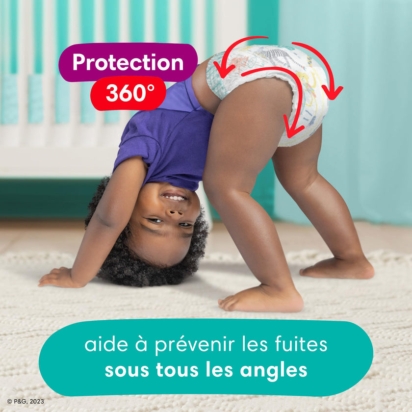 Pampers Diapers - Cruisers 360 degrees - Size 6, up to 100% Leakproof Fit, Designed for Active Babies, Pull On Diaper, EZ Off Tabs Designed for Easy Changes, 1 Pack (Count of 104) 🍁 All In One Marketplace Canada