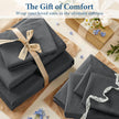 JOLLYVOGUE Queen Size Bed Sheet Set - 4 Piece Bed Sheets Set with Deep Pocket - Soft Breathable & Cooling - Resists Shrinkage & Fading Draps Queen - Easy Care (Dark Grey) 🍁 All In One Marketplace Canada