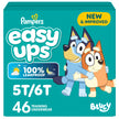 Pampers Easy Ups Girls & Boys Potty Training Pants, Size 7 (5T6T), 46 Count, Bluey Absorbent Training Underwear, Up to 100% Leakproof Day and Night, Hypoallergenic 🍁 All In One Marketplace Canada